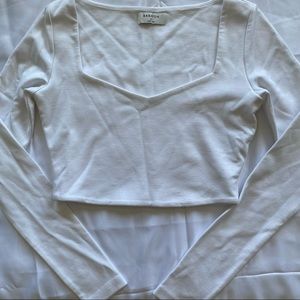 White aritzia babaton top